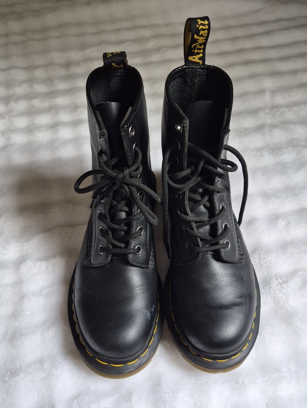 Dr. Martens 1460 Smooth Leather Lace-Up Boots - Black (Women's US 6 / UK 4 / EU